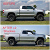 Coachbuilder +2” Shackle Kit ( Provides 1.25” Of Actual Lift ) Tundra 2007-2021 Including TRD PRO