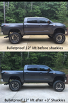 Coachbuilder +3” Shackle Kit ( Provides 1.75” Of Actual Lift ) Tundra 2007-2021 Including TRD PRO